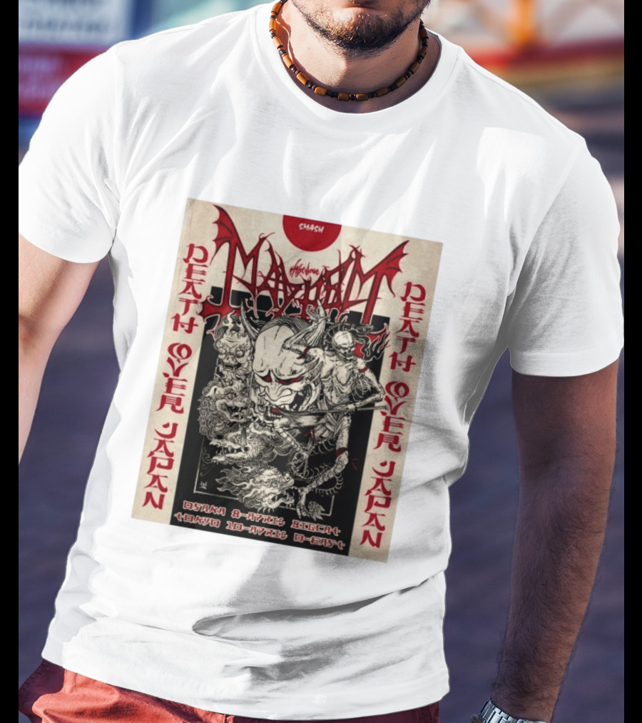 Mayhem Death Over Japan Osaka April 8 Bigcat Tokyo April 10 2026 Q East Smash T-Shirt