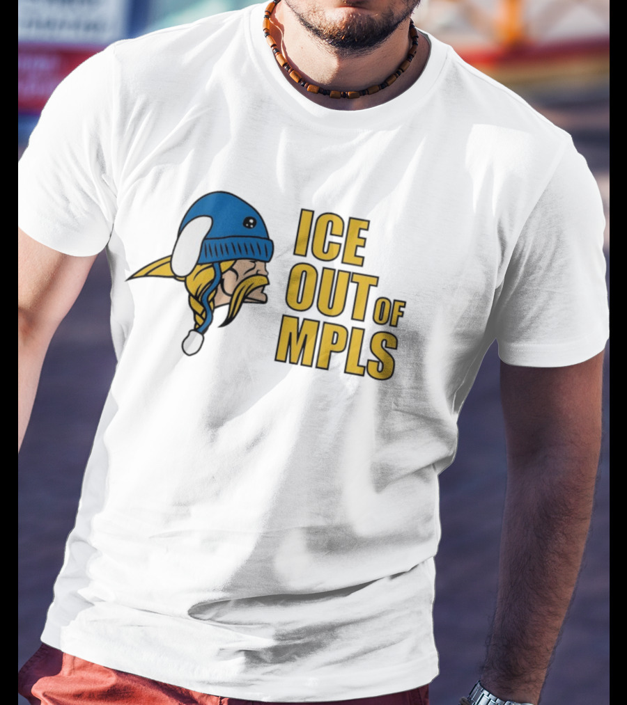 ICE Out Of MPLS Minnesota Vikings Fan T-Shirt