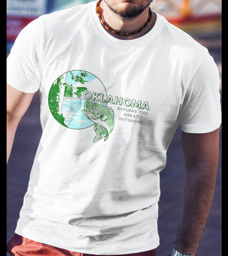 Oklahoma Fishing Explore The Great Outdoors T-Shirt