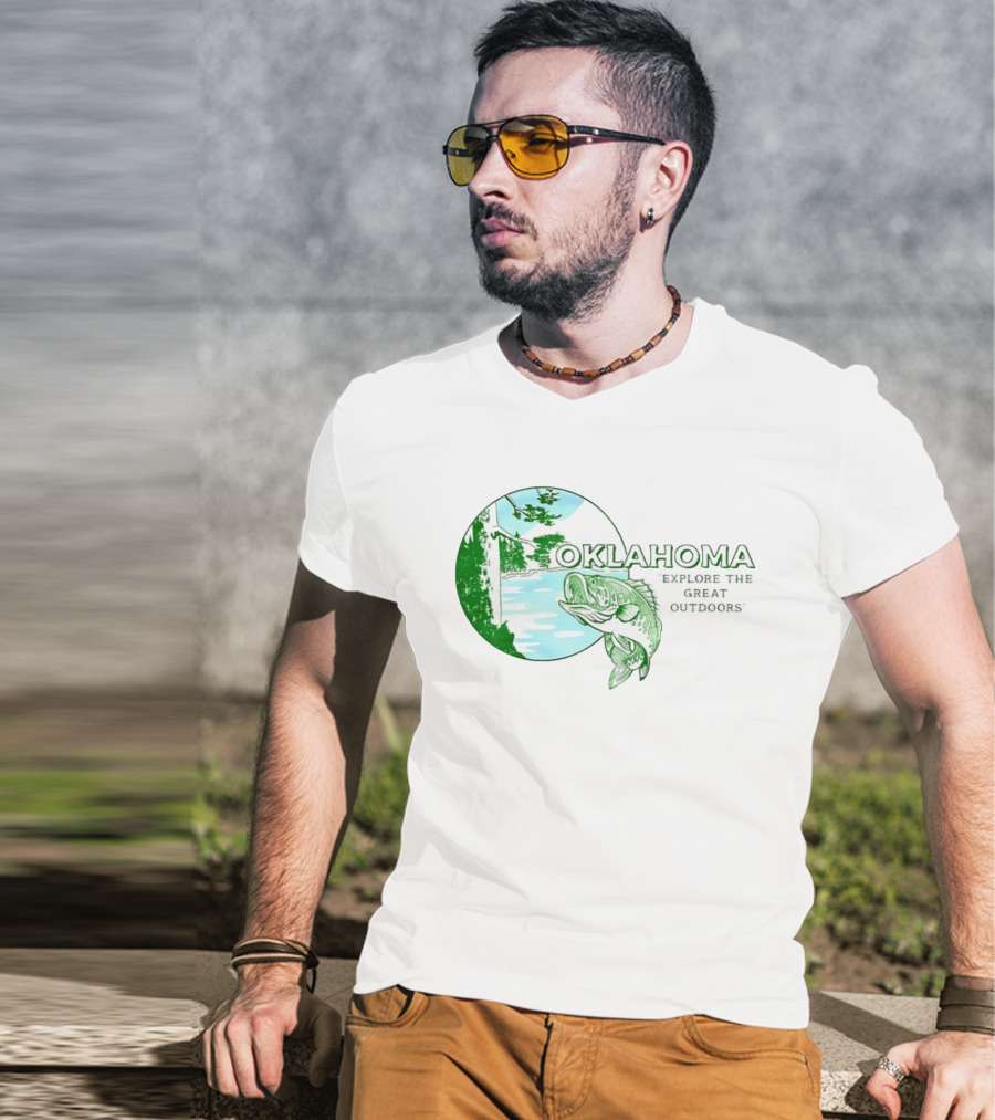 Oklahoma Fishing Explore The Great Outdoors T-Shirt