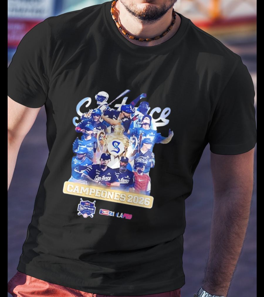 Cangrejeros De Santurce Campeones 2026 LBPRC Customized Team Celebration T-Shirt