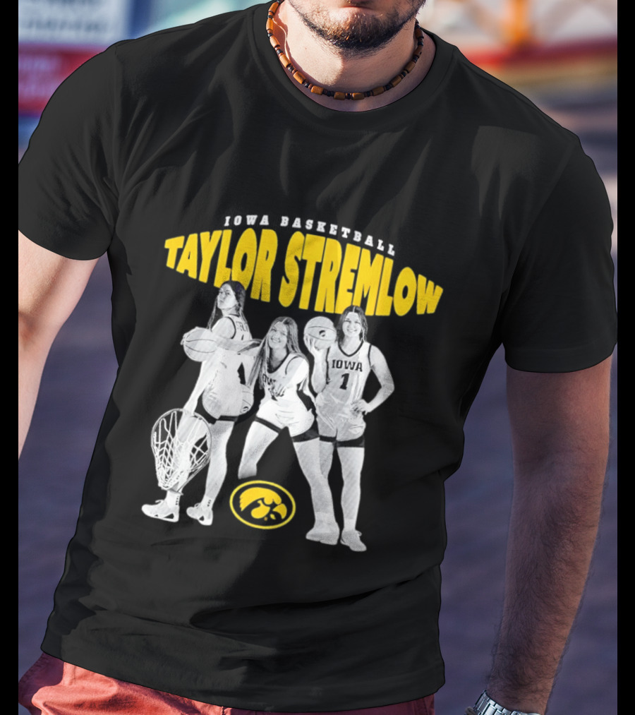 Taylor Stremlow Iowa Hawkeyes Basketball 90s Style Retro Sports T-Shirt