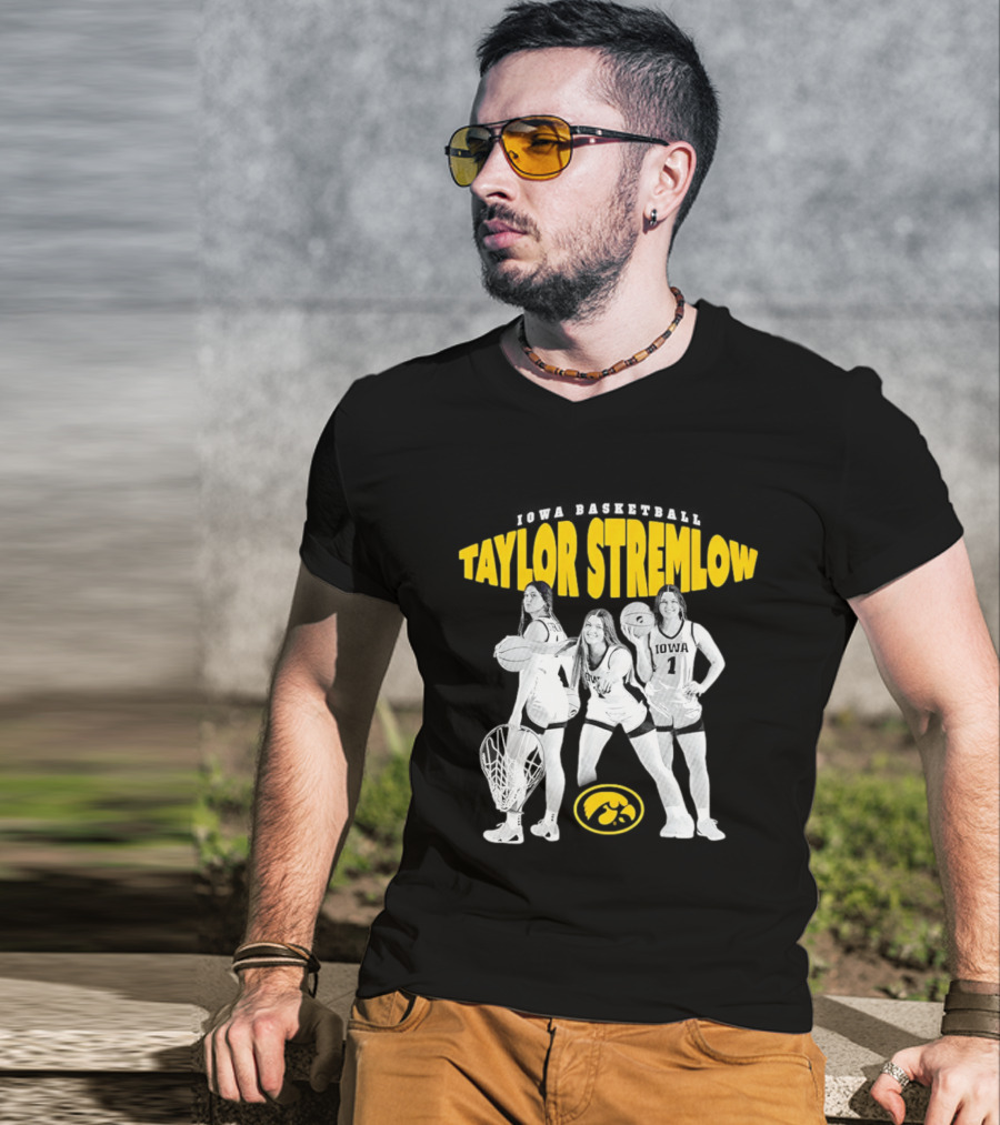 Taylor Stremlow Iowa Hawkeyes Basketball 90s Style Retro Sports T-Shirt