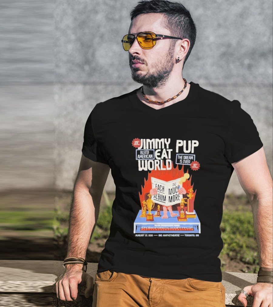 Jimmy Eat World Pup Bleed American The Dream Is Over Performing Each Album And Much More 25 Toronto T-Shirt