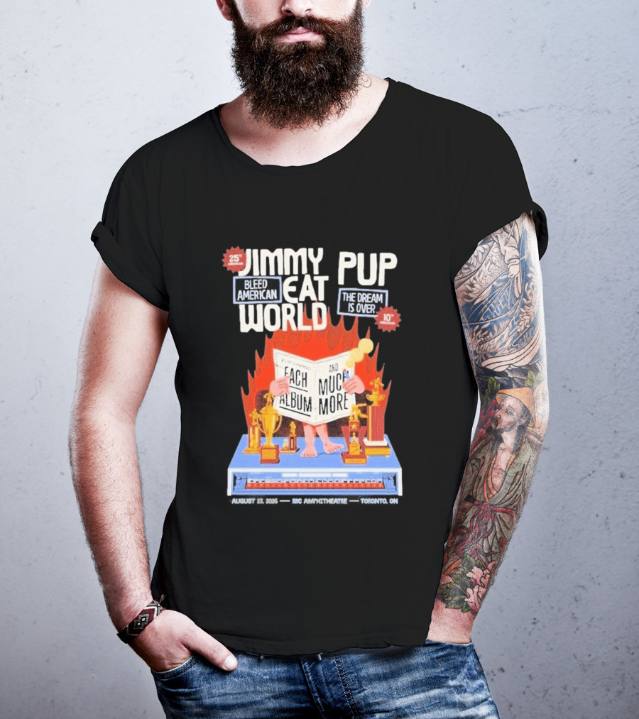 Jimmy Eat World Pup Bleed American The Dream Is Over Performing Each Album And Much More 25 Toronto T-Shirt