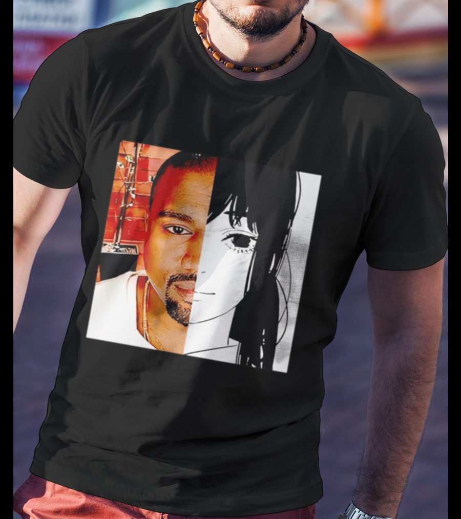 Chainsaw Man Asa Mitaka Kanye West YeAsa Split Face T-Shirt