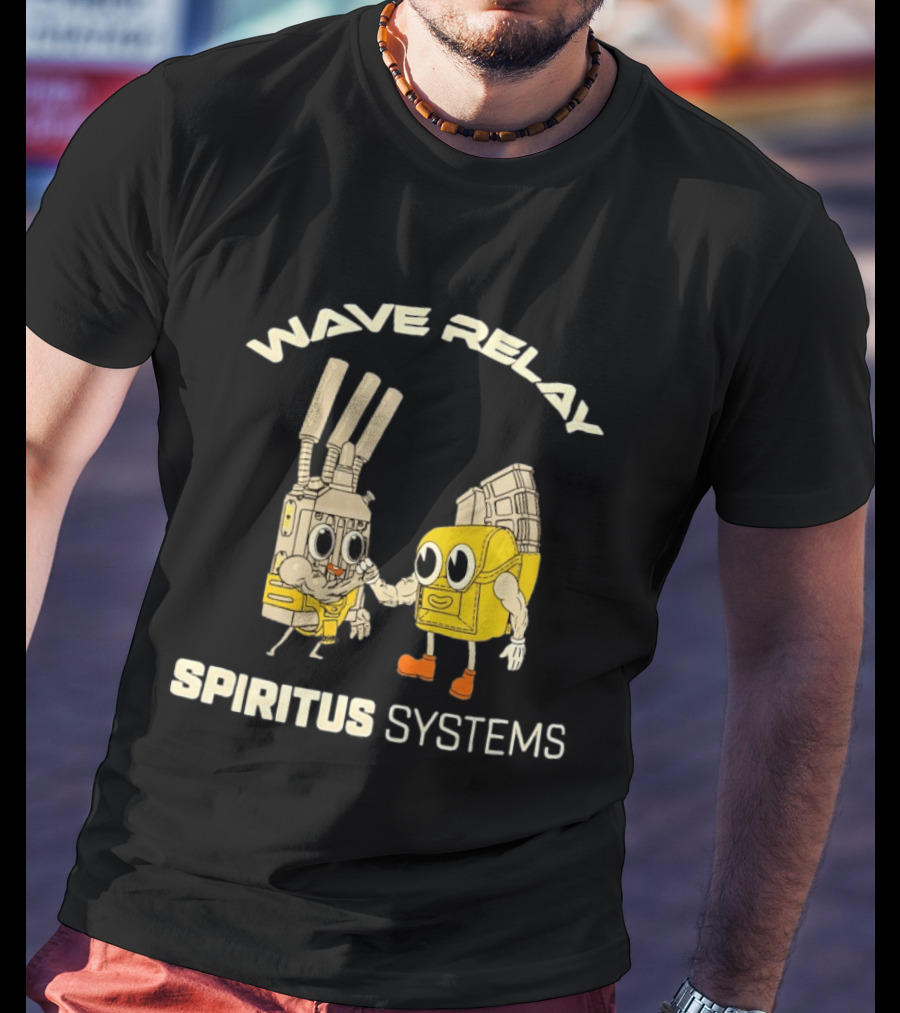 Wave Relay Spiritus Systems Cartoon Characters T-Shirt