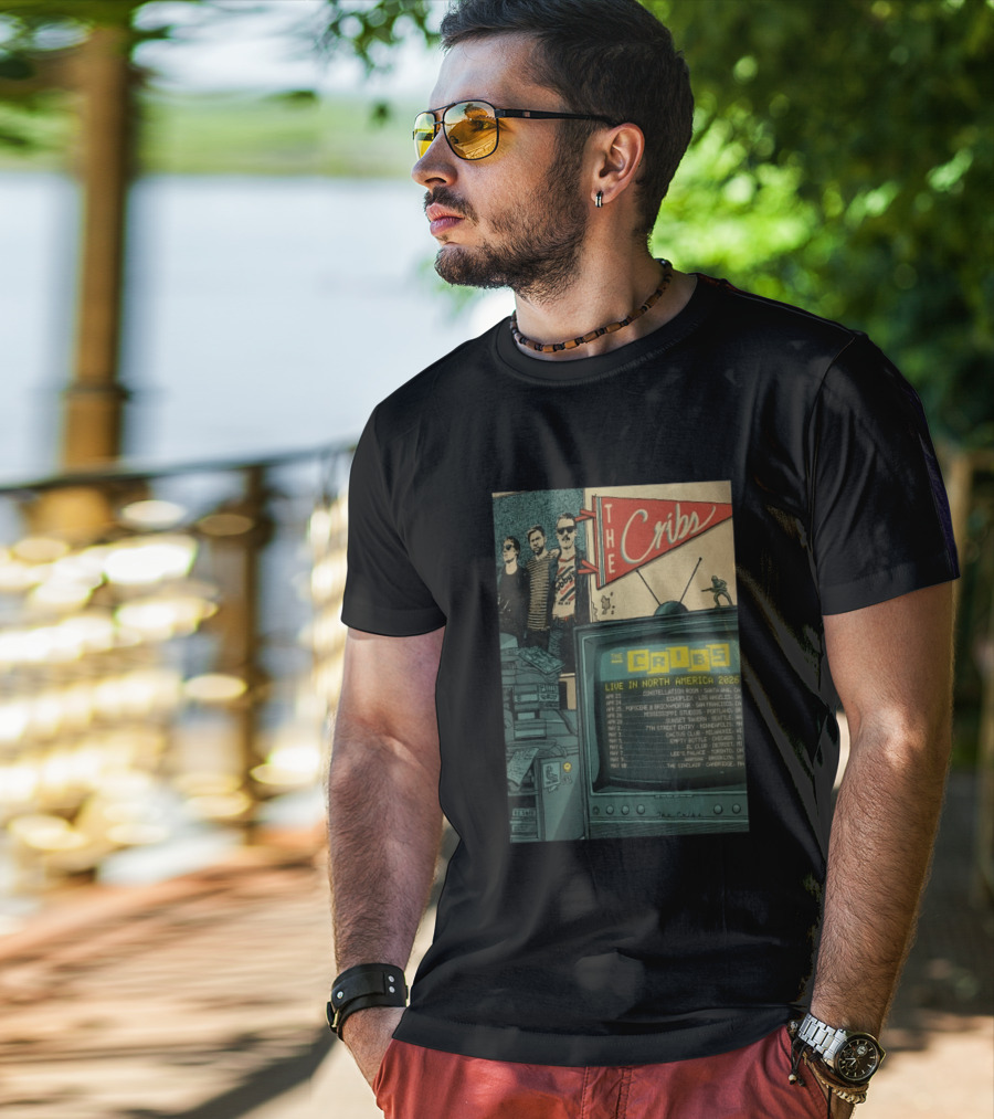 The Cribs Live In North America 2026 Tour Dates And Venue Locations T-Shirt