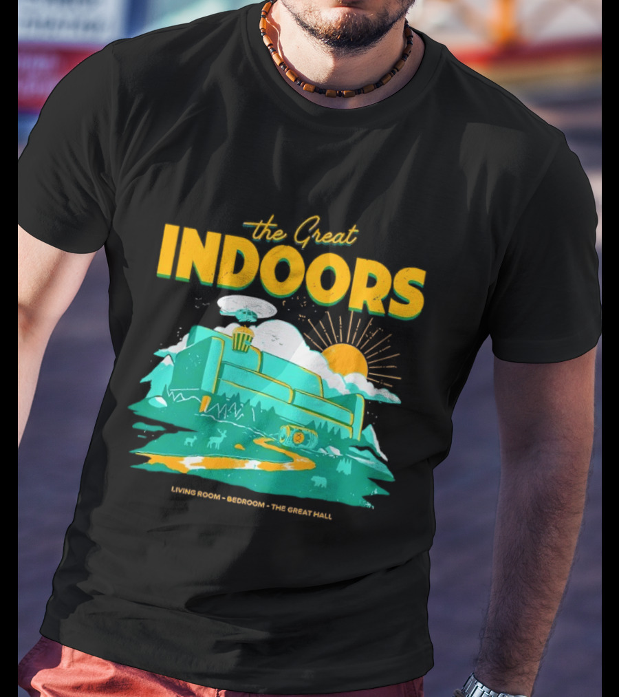 The Great Indoors Living Room Bedroom The Great Hall Couch Nature Sun T-Shirt