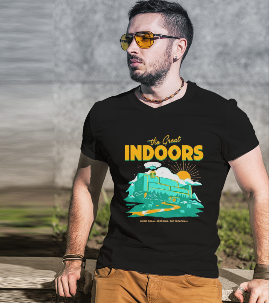 The Great Indoors Living Room Bedroom The Great Hall Couch Nature Sun T-Shirt