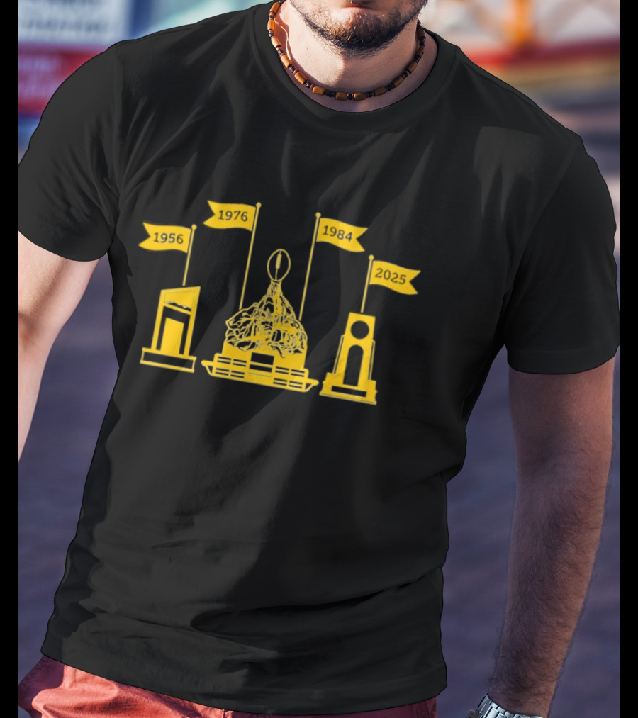 The Trophy Case 1956 1976 1984 Montana State Bobcats T-Shirt