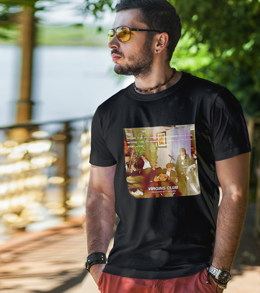 Virgins Club EP Caught Simpin Internet Rap Stop Cappin Produced By Fumiharo T-Shirt