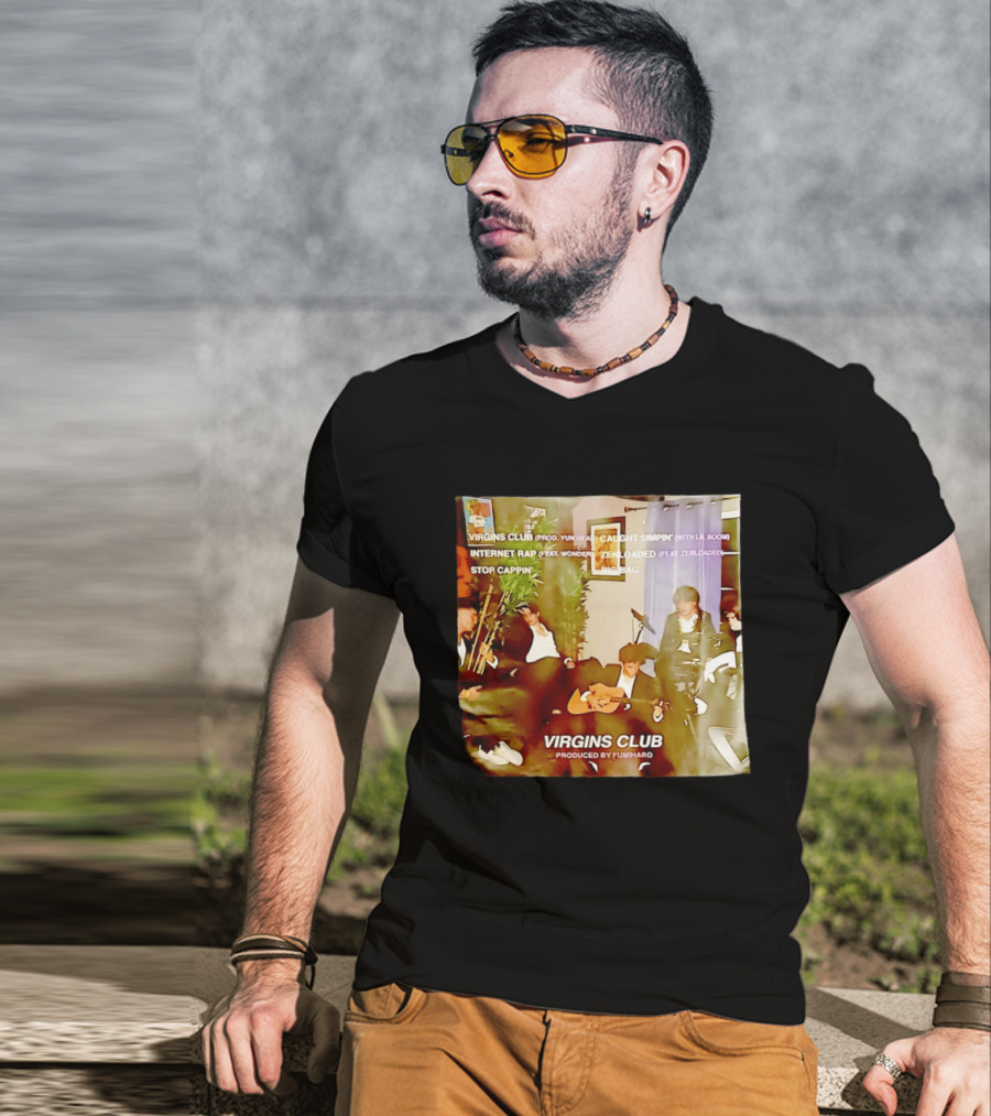 Virgins Club EP Caught Simpin Internet Rap Stop Cappin Produced By Fumiharo T-Shirt