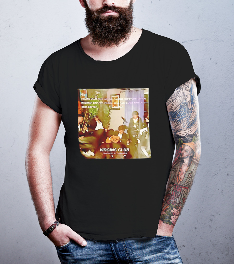 Virgins Club EP Caught Simpin Internet Rap Stop Cappin Produced By Fumiharo T-Shirt