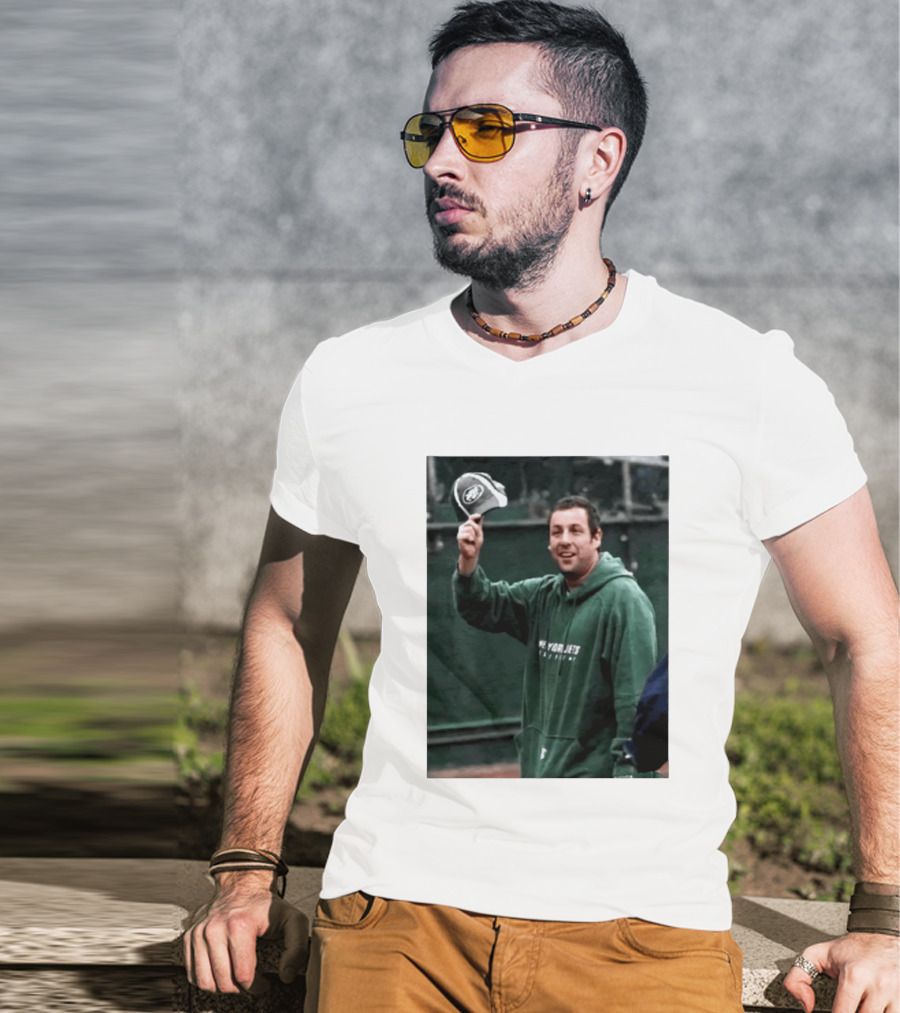 Adam Sandler New York Jets Fan Football T-Shirt