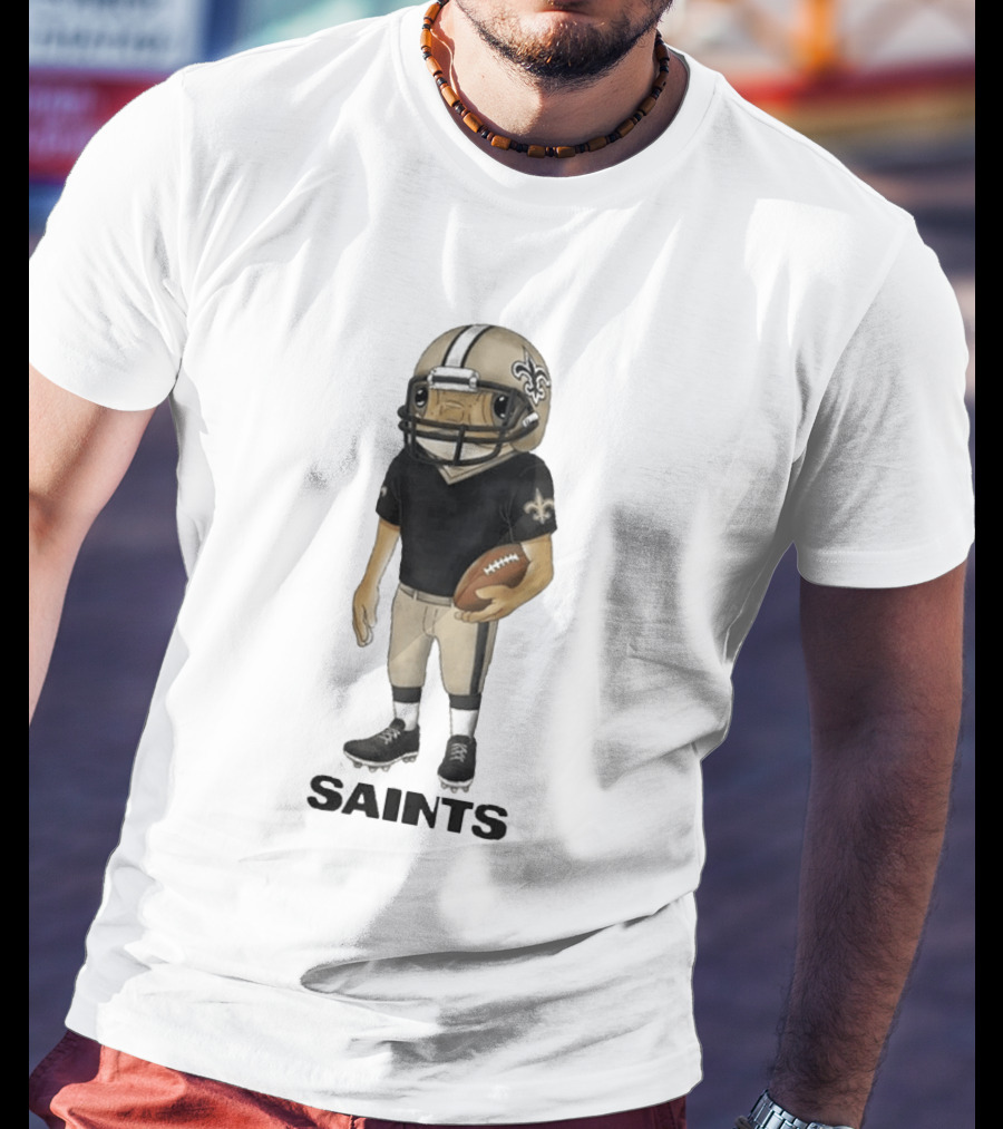 Bad Bunny New Orleans Saints Football Helmet Player T-Shirt