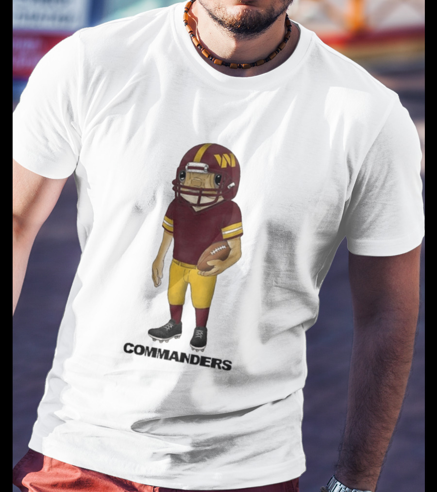 Bad Bunny Commanders Football Helmet T-Shirt