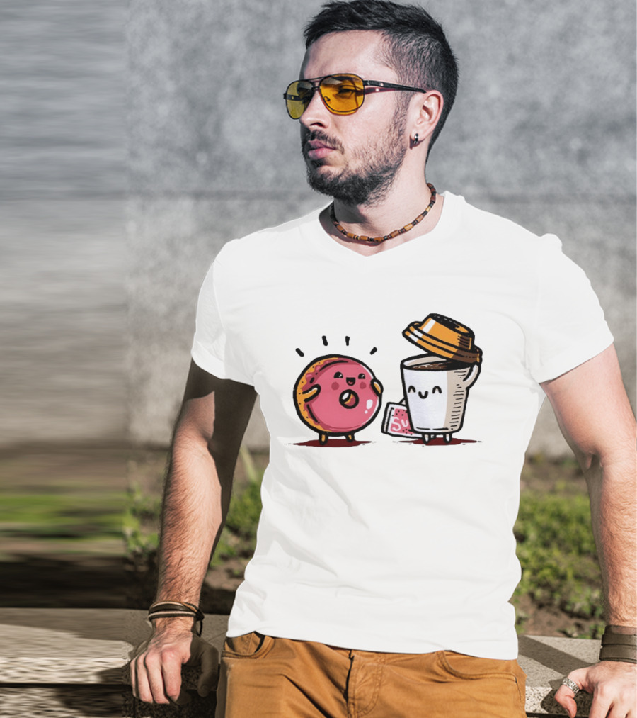 Donut And Coffee A Match Made In Heaven You Donut Know How Much I Love You T-Shirt