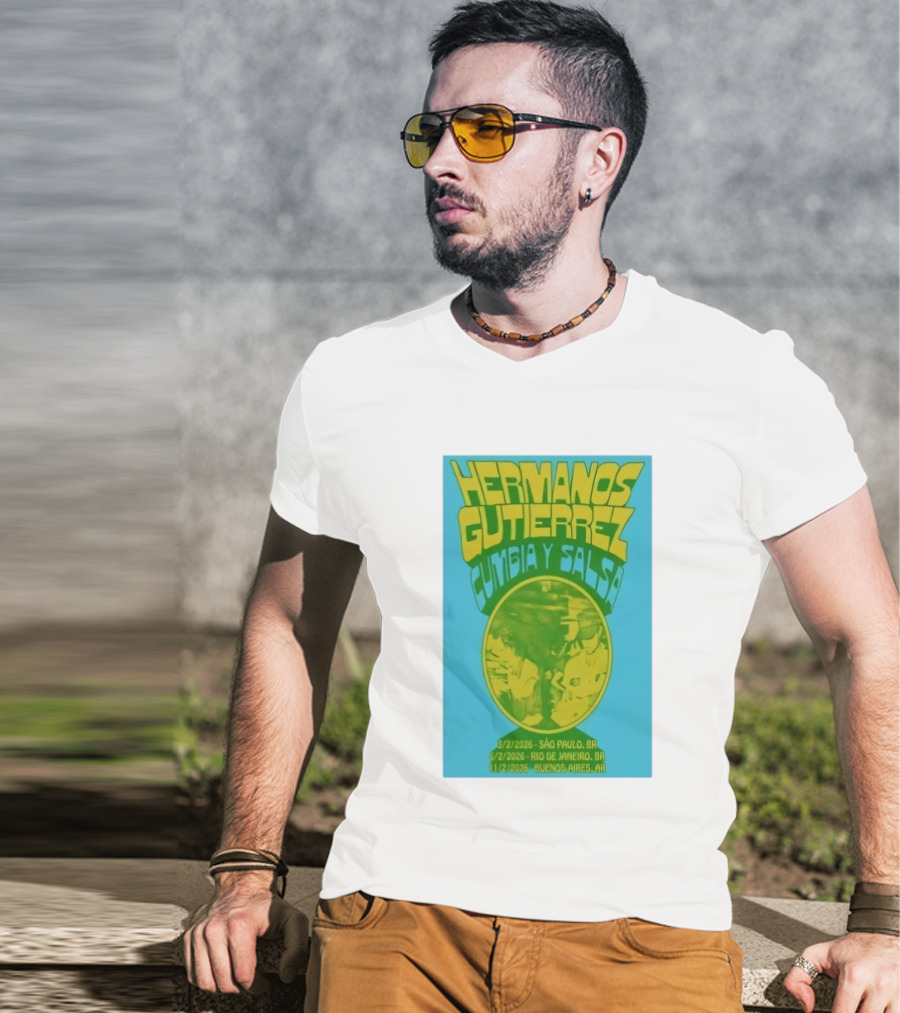 Hermanos Gutiérrez Cumbia Y Salsa São Paulo Rio Buenos Aires 2026 T-Shirt