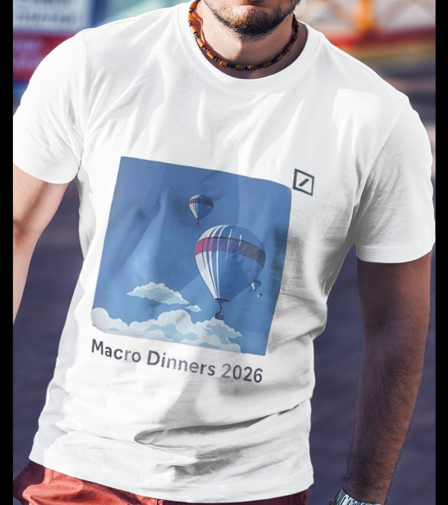 Macro Dinners 2026 Blue Sky Hot Air Balloons T-Shirt
