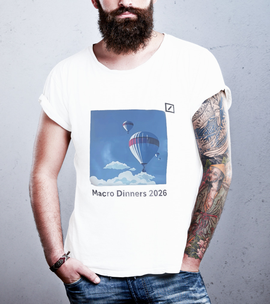Macro Dinners 2026 Blue Sky Hot Air Balloons T-Shirt