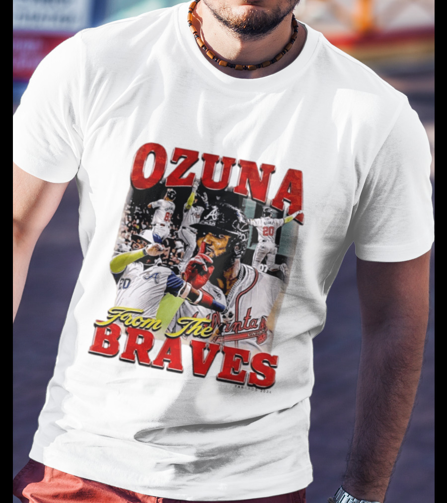 Ozuna Atlanta Braves 20 Baseball Celebration T-Shirt