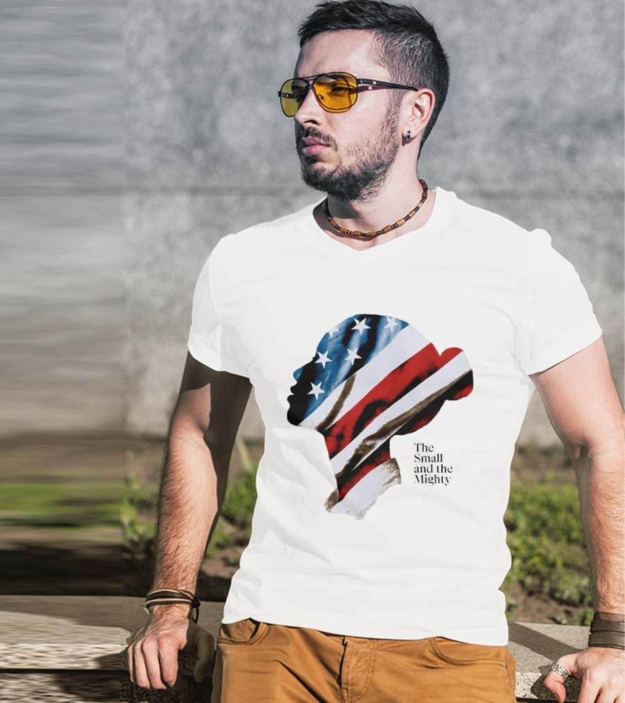 Patriotic American Flag Sharon McMahon Silhouette Stars And Stripes T-Shirt