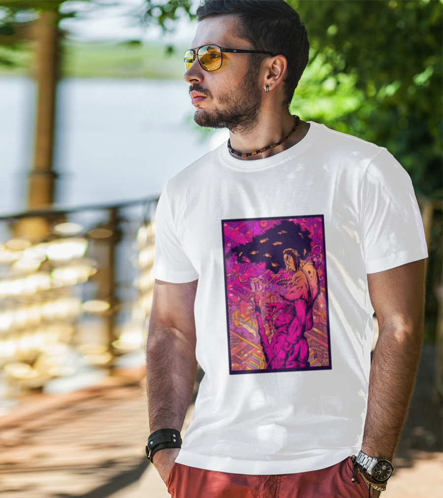 Third Eye Samurai Not All Who Wander Are Lost But I Am Psychedelic Fantasy Scene T-Shirt