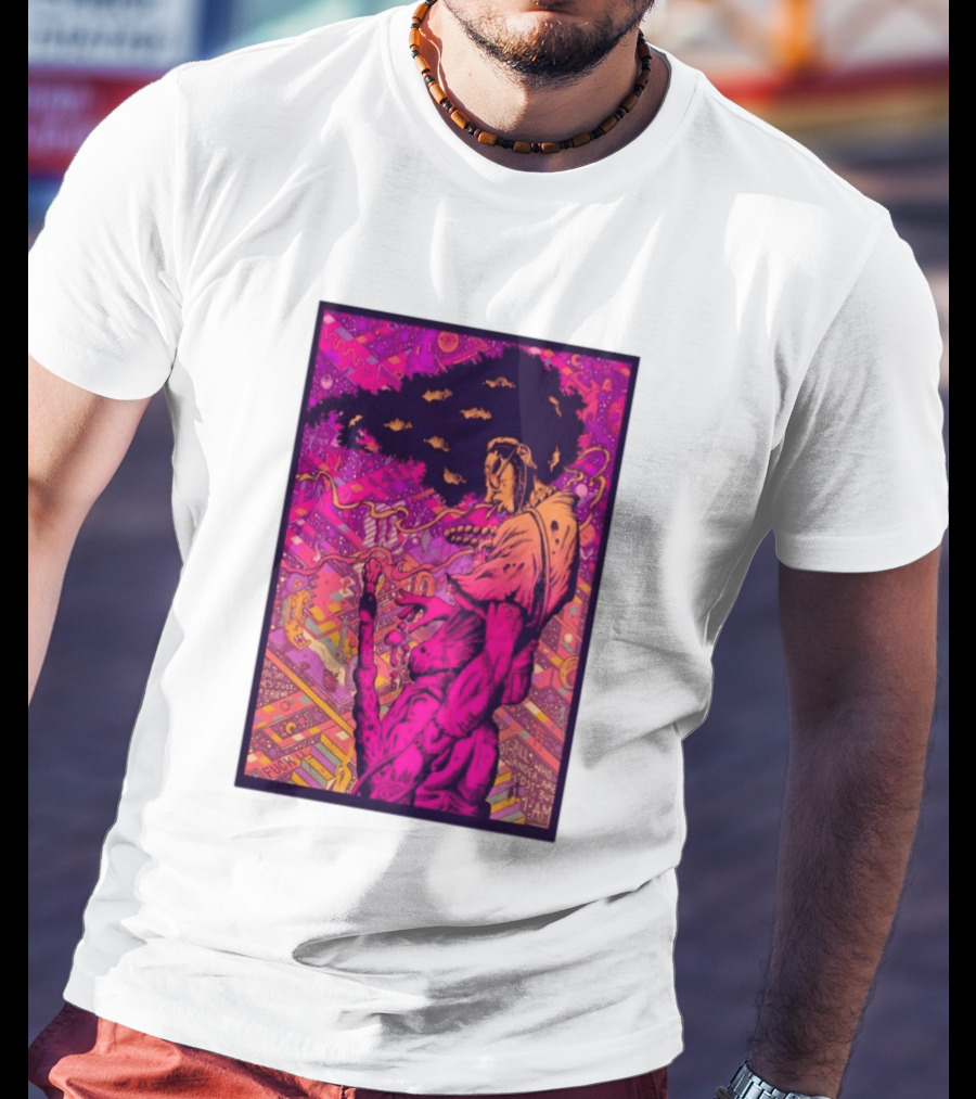 Third Eye Samurai Not All Who Wander Are Lost But I Am Psychedelic Fantasy Scene T-Shirt