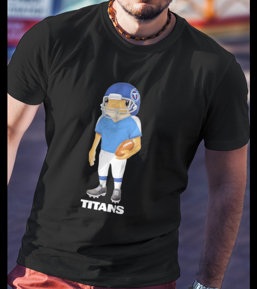 Bad Bunny X Tennessee Titans Football Player Character Collaboration T-Shirt