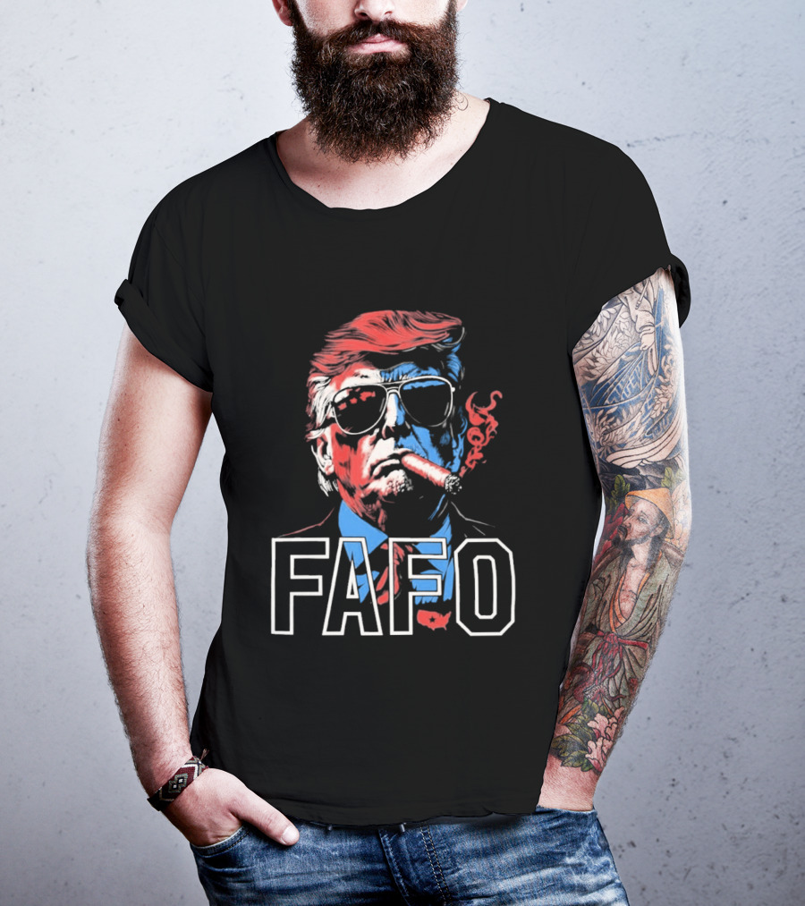 Trump Cigar FAFO Bold Patriotic T-Shirt