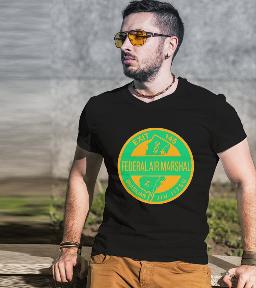 Federal Air Marshal Exit 145 Round One Brazilian Jiu Jitsu T-Shirt