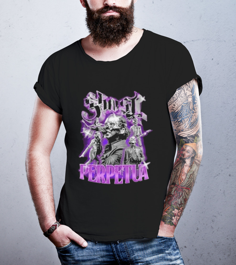 Ghost Perpetua 2026 Band Members Purple Goth Aesthetic T-Shirt