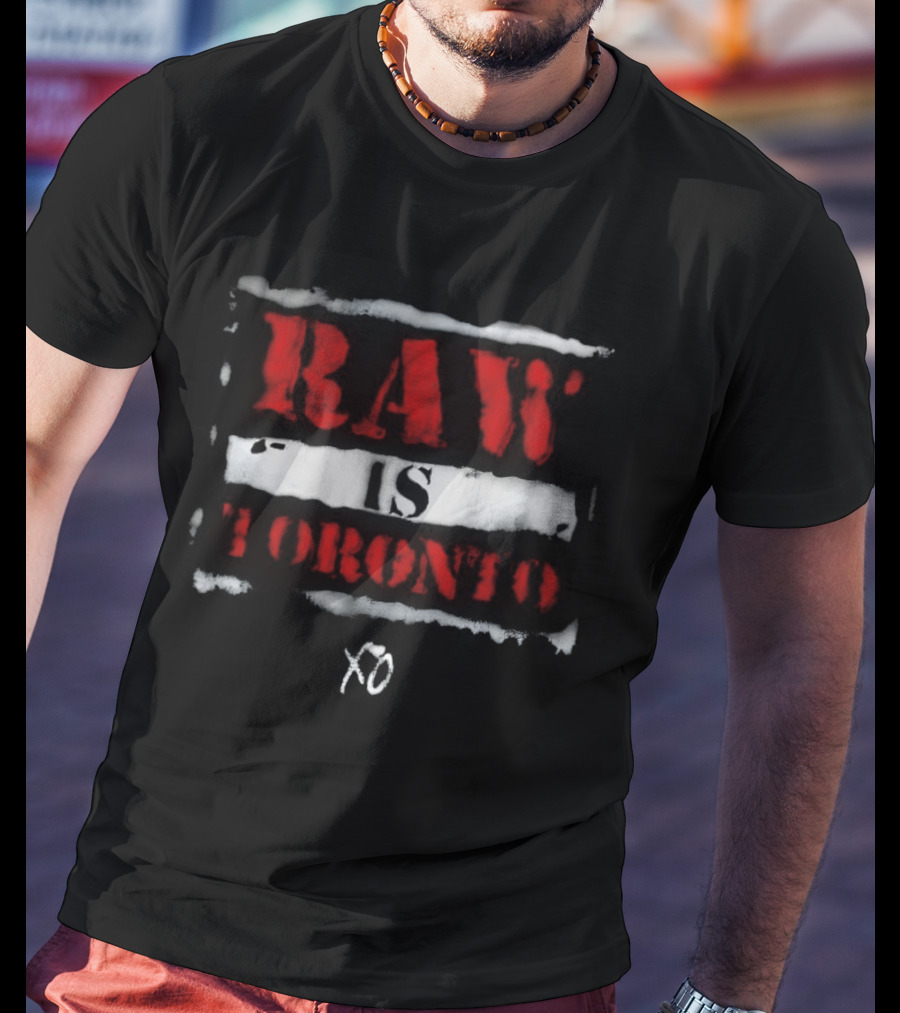 RAW Is Toronto WWE X The Weeknd Collaboration T-Shirt