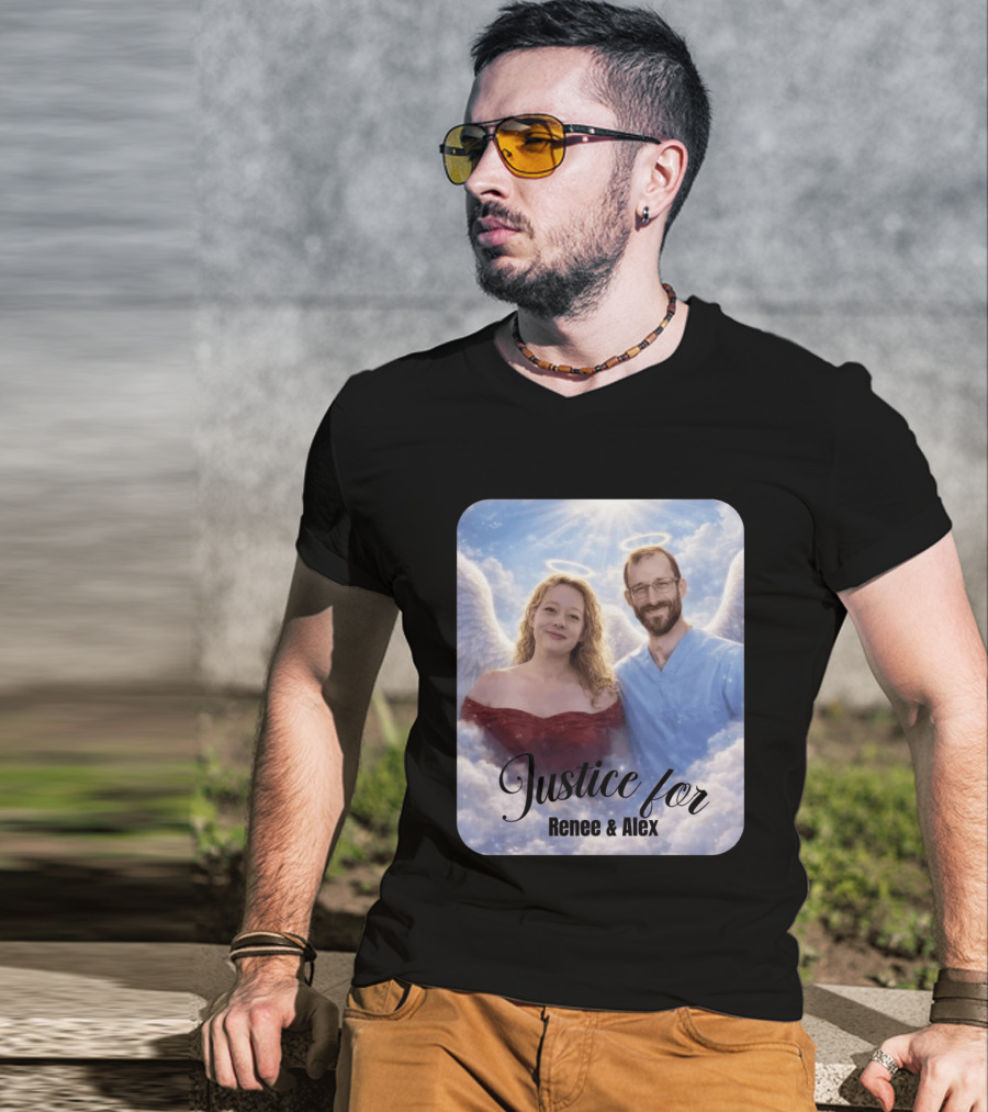 Justice For Renee And Alex Angel Wings Memorial T-Shirt
