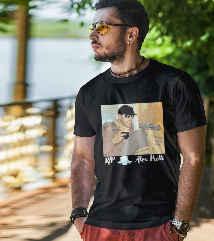 RIP Alex Pretti Melting Ice Justice For Alex Pretti Abolish ICE T-Shirt