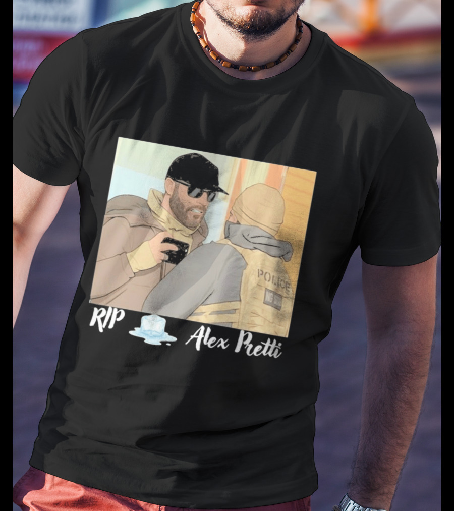 RIP Alex Pretti Melting Ice Justice For Alex Pretti Abolish ICE T-Shirt