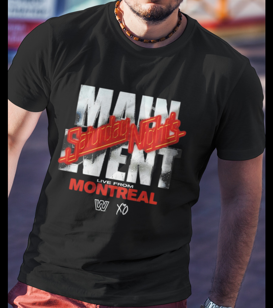 Saturday Night's Main Event Montreal WWE X The Weeknd T-Shirt
