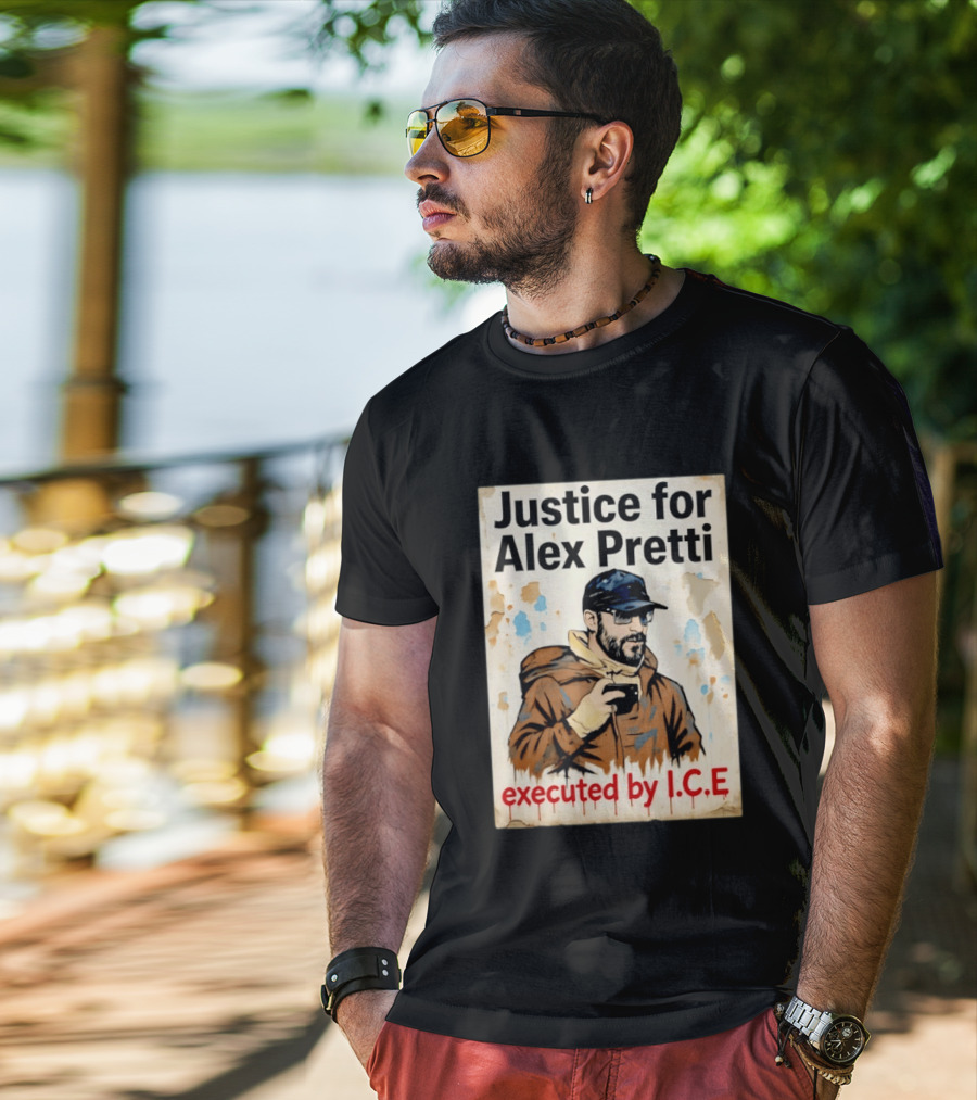 Justice For Alex Pretti Executed By ICE Visual T-Shirt