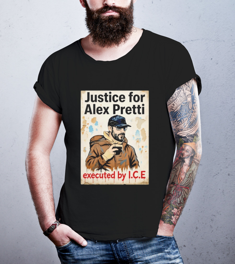 Justice For Alex Pretti Executed By ICE Visual T-Shirt