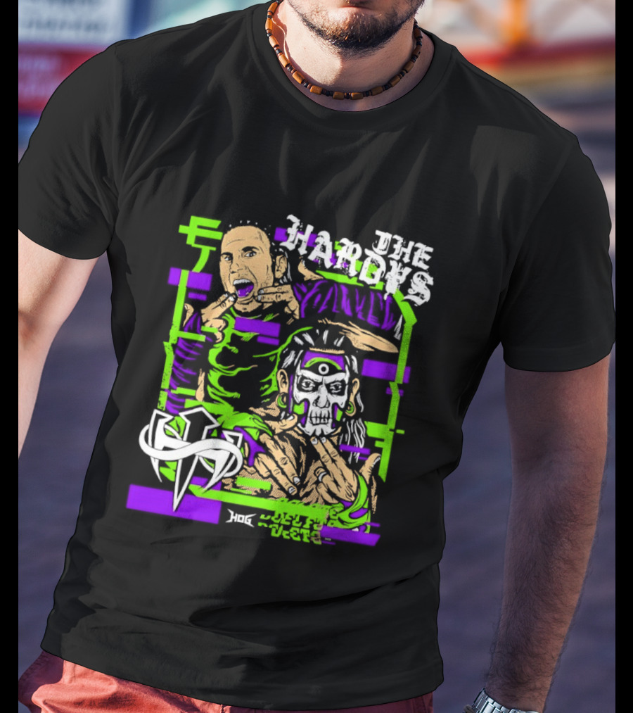 The Hardys Matt Jeff Hardy Caricature T-Shirt