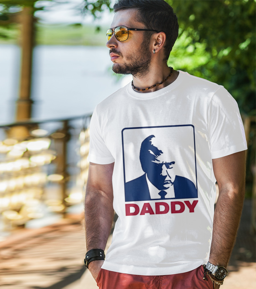 Daddy Donald Trump Blue Red T-Shirt