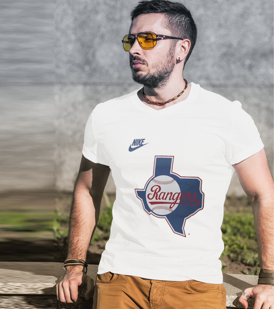 Rangers Baseball Texas Map Iconic Team T-Shirt