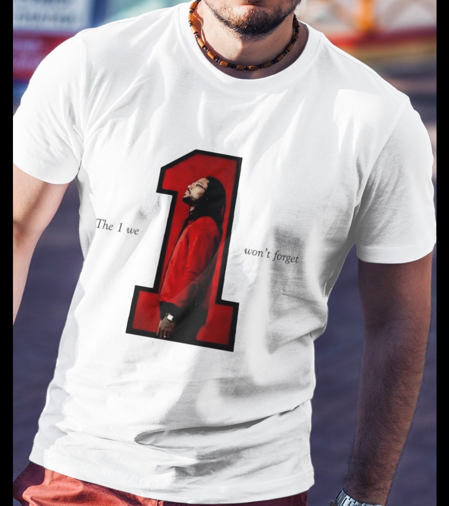 Derrick Rose The 1 We Won't Forget Iconic Red Jacket Legend T-Shirt