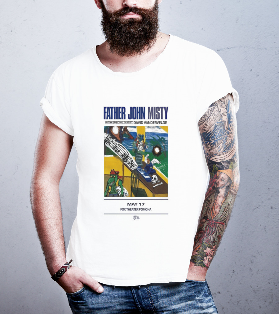Father John Misty Fox Theater Pomona May 17 2026 Surreal Musical Journey T-Shirt