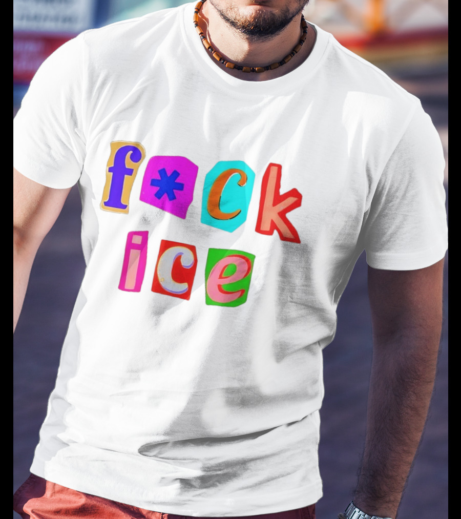F*ck Ice Colorful Letters T-Shirt