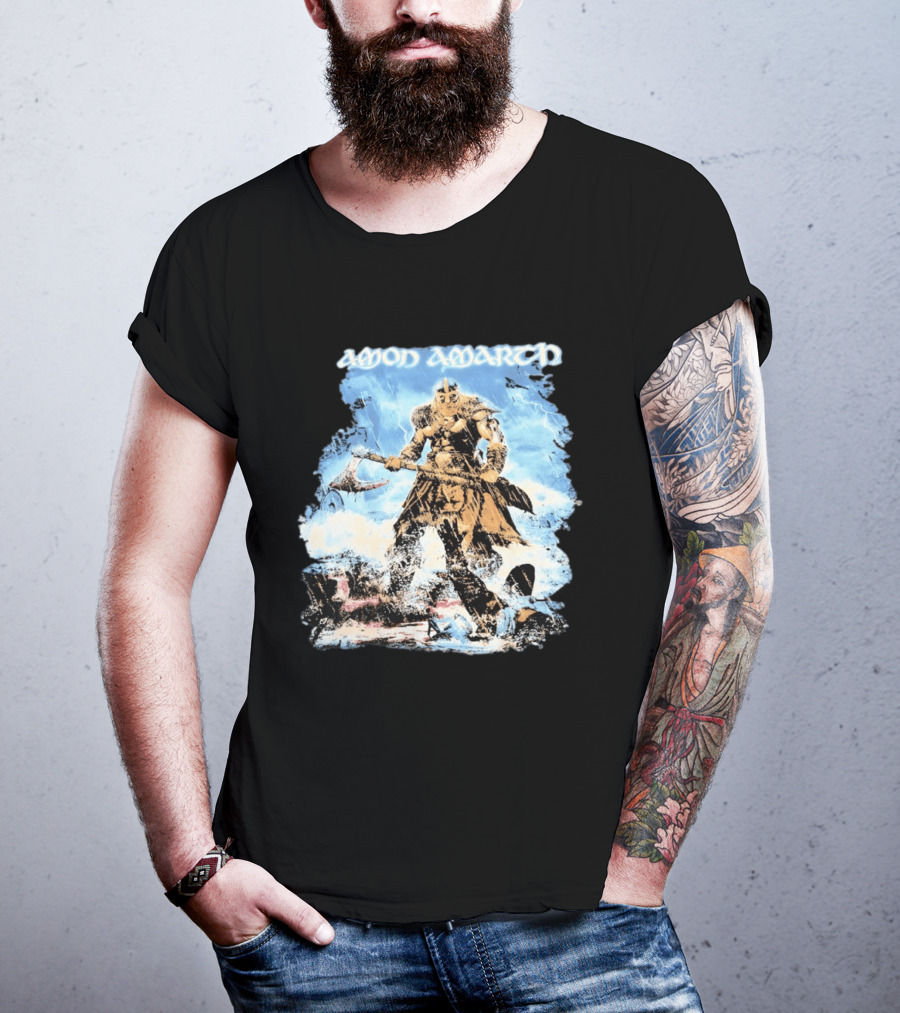 Amon Amarth Jomsviking Warrior With Axe T-Shirt