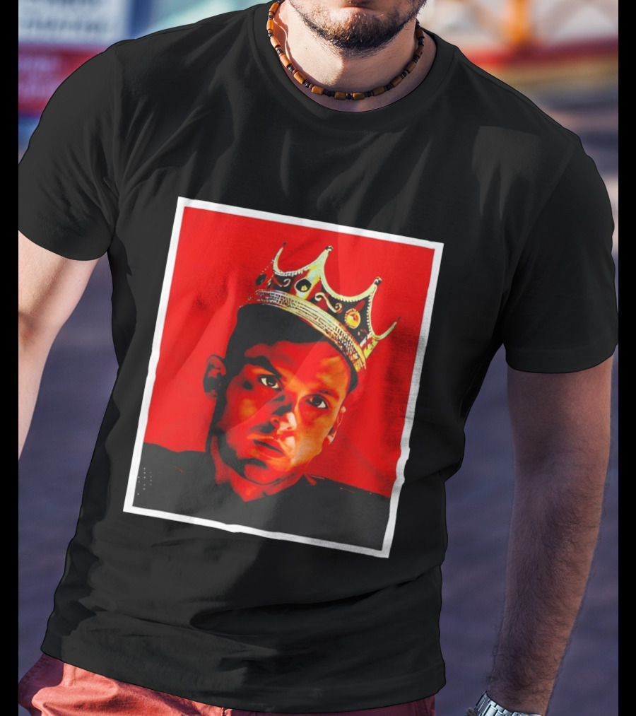 Anuel AA SoroKING Crown Portrait Red T-Shirt
