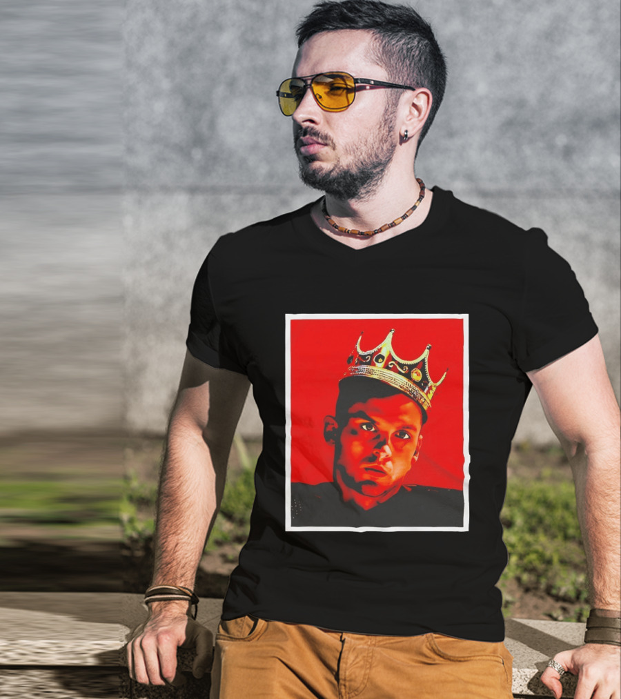 Anuel AA SoroKING Crown Portrait Red T-Shirt