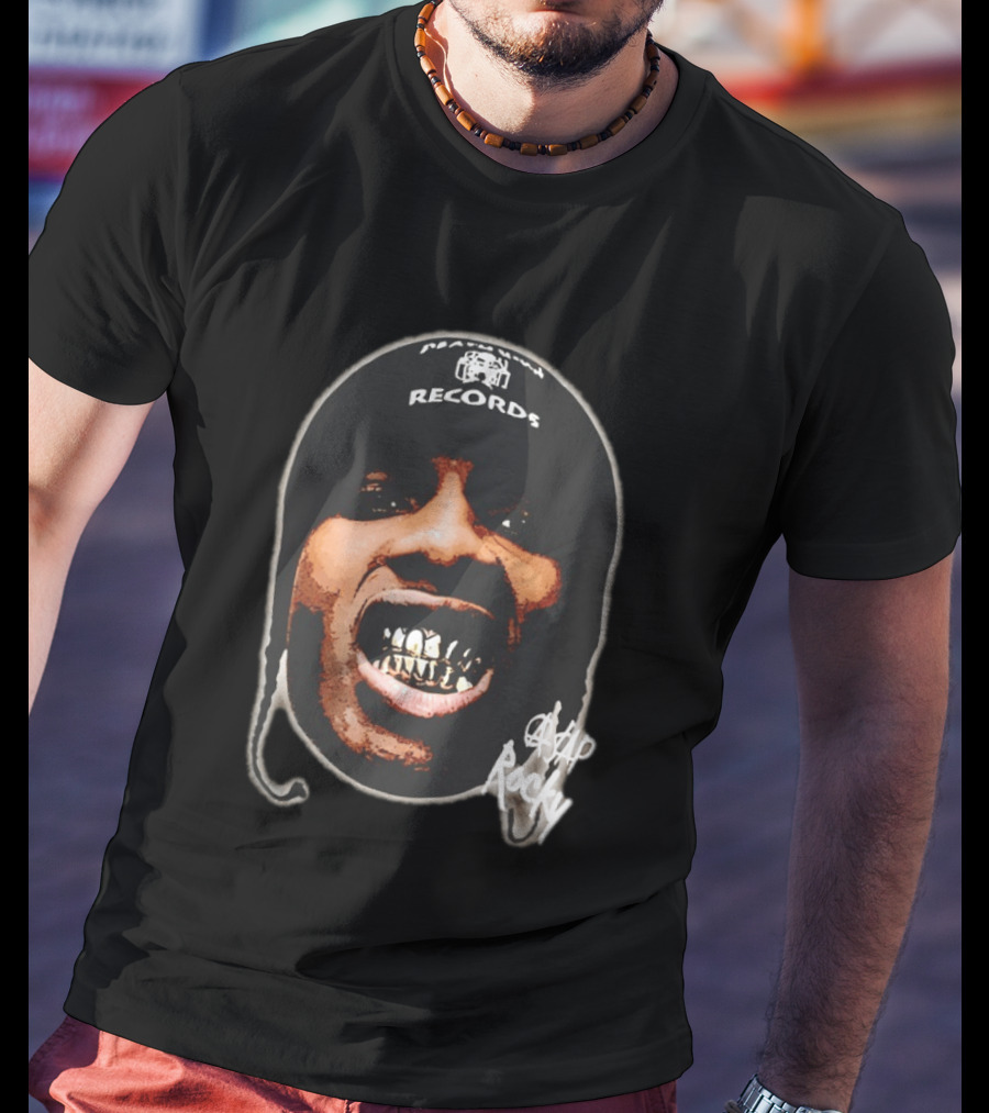 ASAP Rocky Rapper Big Face Harlem Records T-Shirt
